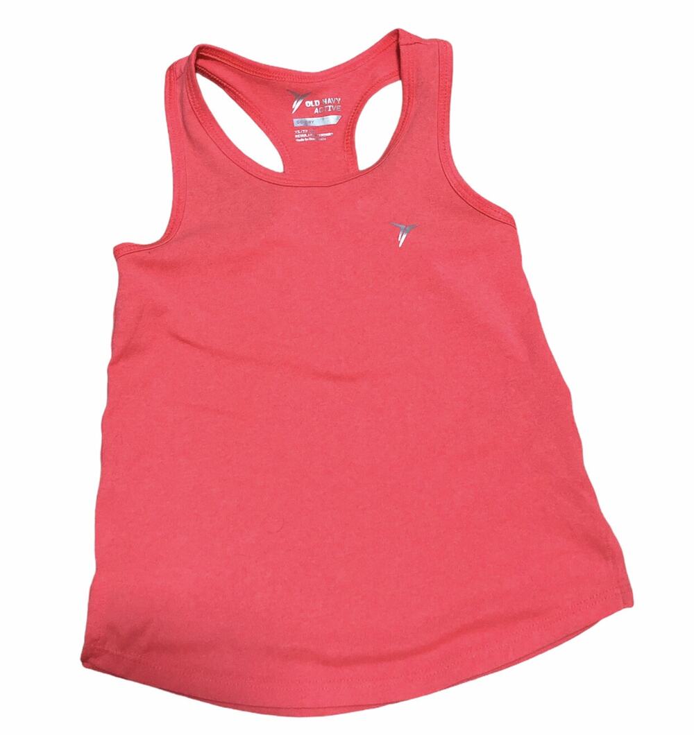 Old Navy Active Pink Orange Coral Tank size 5